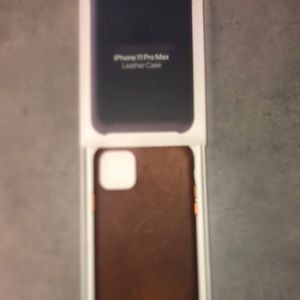 Leather iPhone case